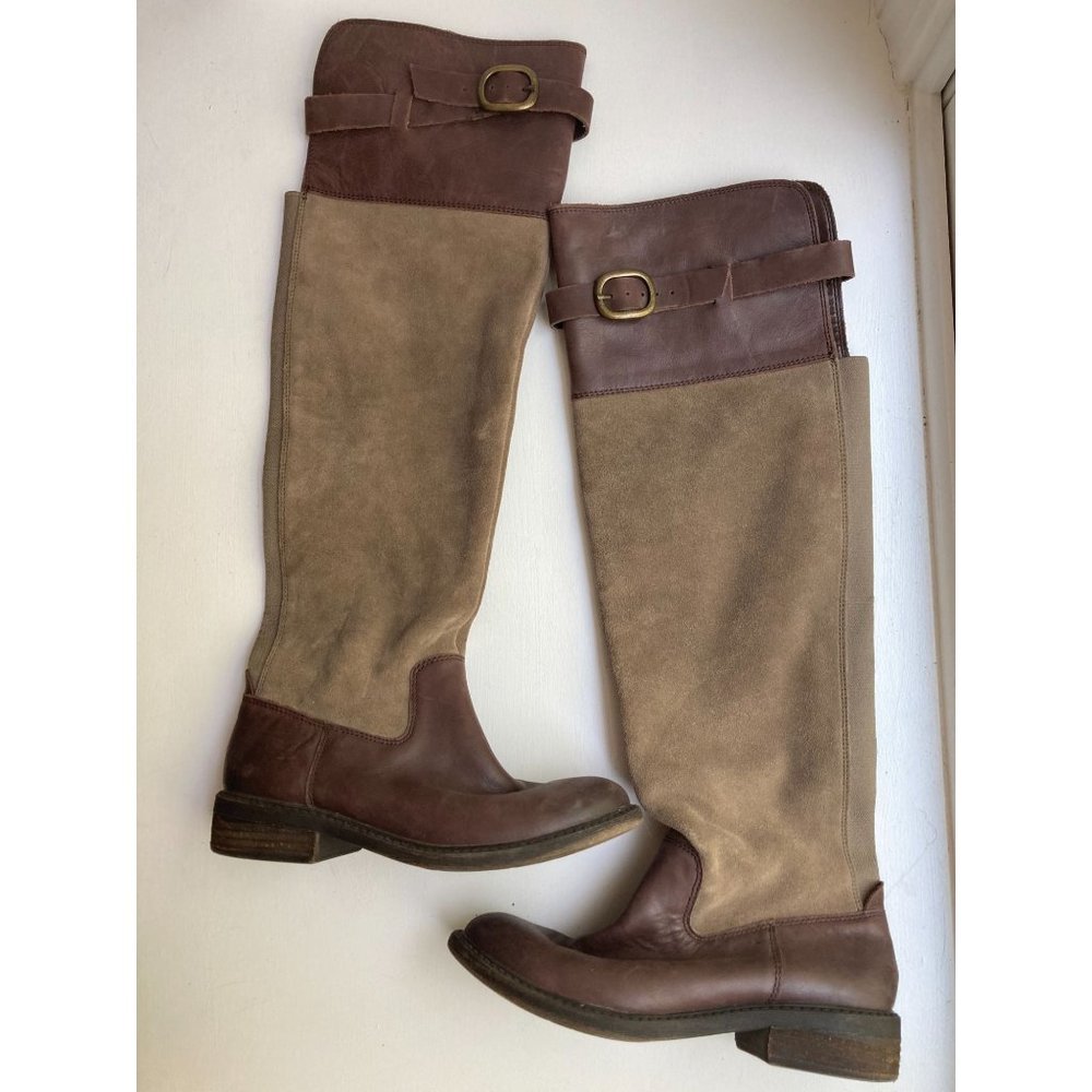Lucky Brand Knee High Nivo Boots - Slip On/ Stretch Calf  6 1/2M -36 1/2